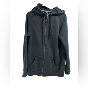 65-TNA LONG BLACK ZIP UP HOODIE
